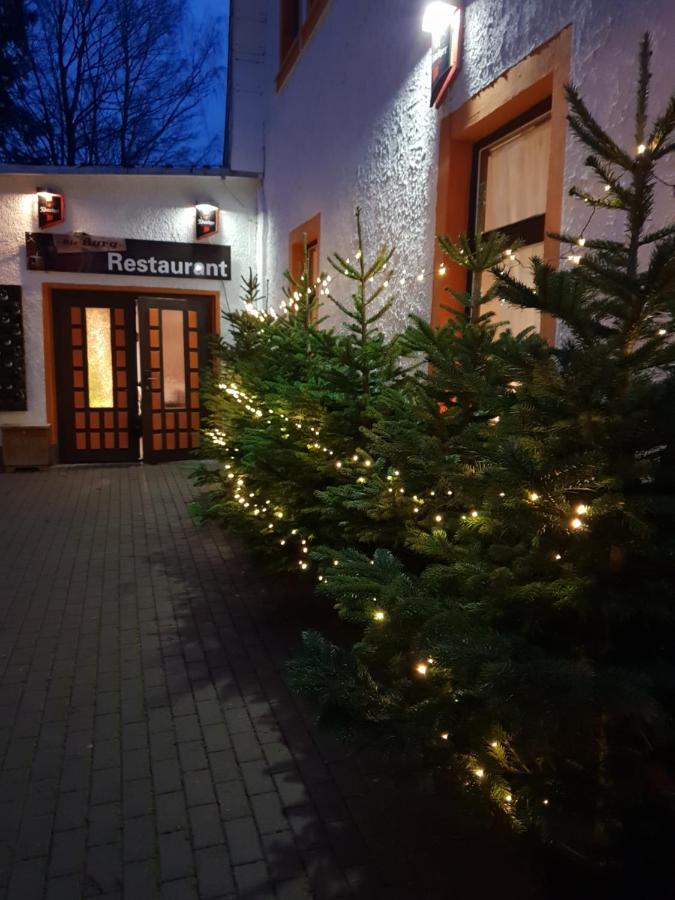 Pension Und Restaurant Die Burg Ehrenfriedersdorf Esterno foto